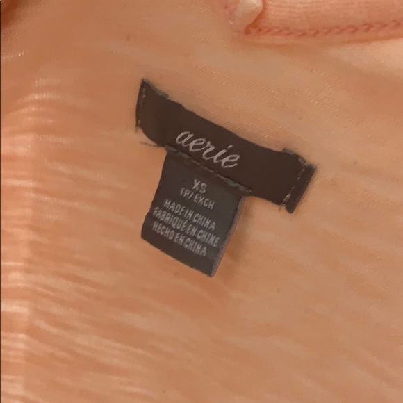 Salmon pink aerie shirt with shoulder cut outs - Picture 3 of 3